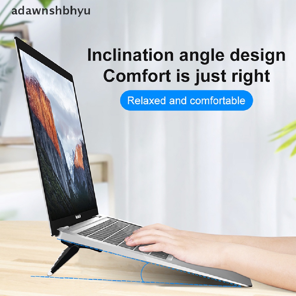 Adawnshbhyu 1pasang Dudukan Rak Pendingin Keyboard Laptop Komputer Riser Portable Macbook Stand