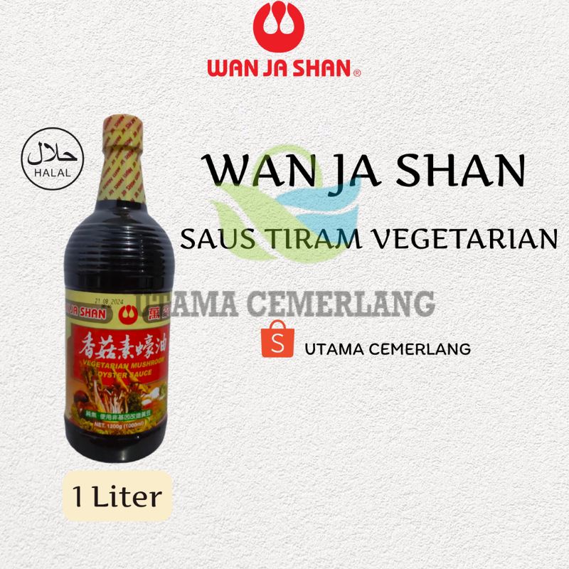

Wan Ja Shan Vegetarian Mushroom Oyster Sauce 1 L / Saus Tiram Wan Ja Shan