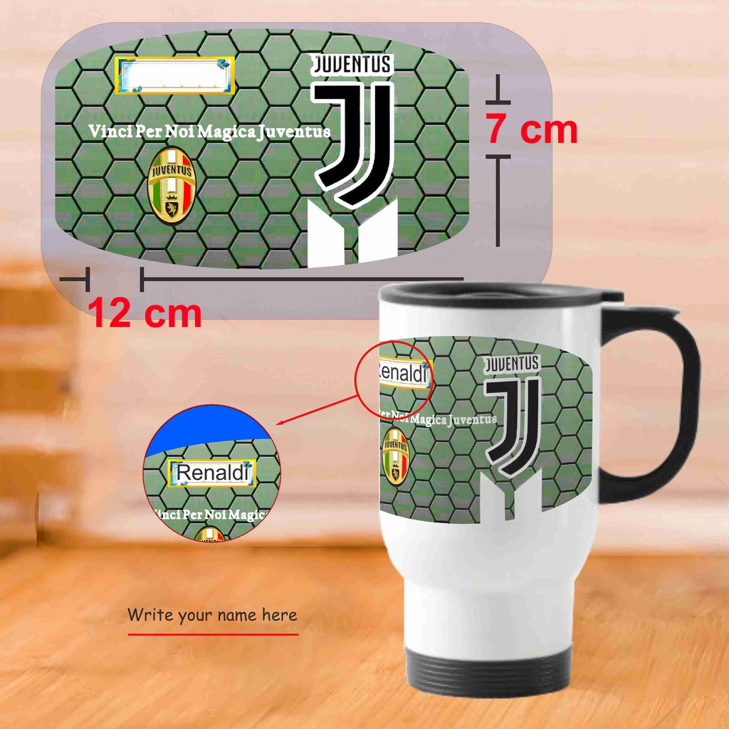 Stiker Bola Juventus Tumbler Thermos Shopee Indonesia