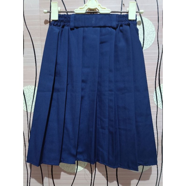 ROK TK PENDEK BIRU TUA/WARNA BIRU SMP/ROK TK PENDEK WARNA BIRU SEPERTI  SMP