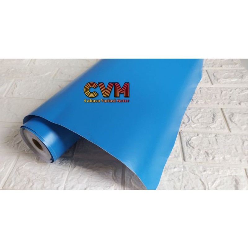 Stiker Skotlet Biru Doff Blue Matte Motor Mobil Furniture Aquarium Gadget