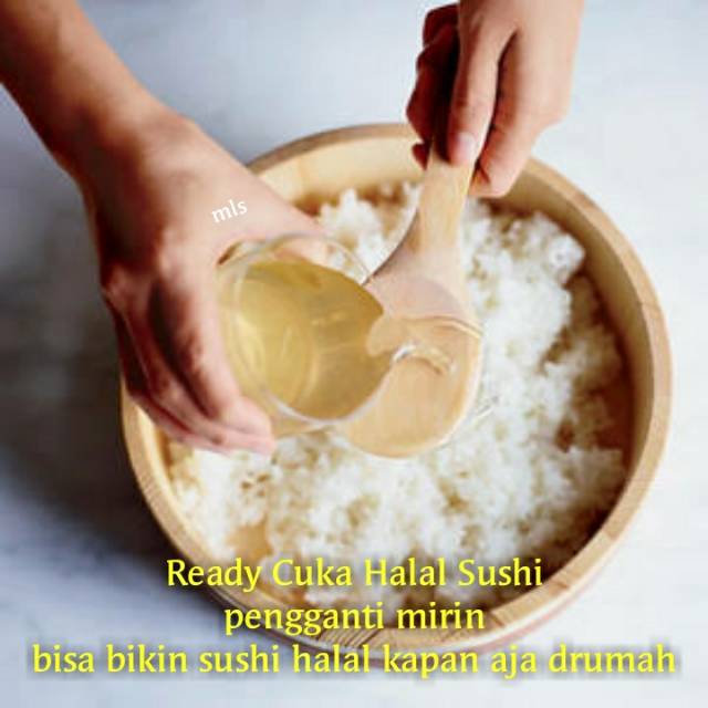 sushi seasoning cuka sushi vinegar mirin halal bahan sushi cuka beras cuka nasi bento kimbap cuka beras