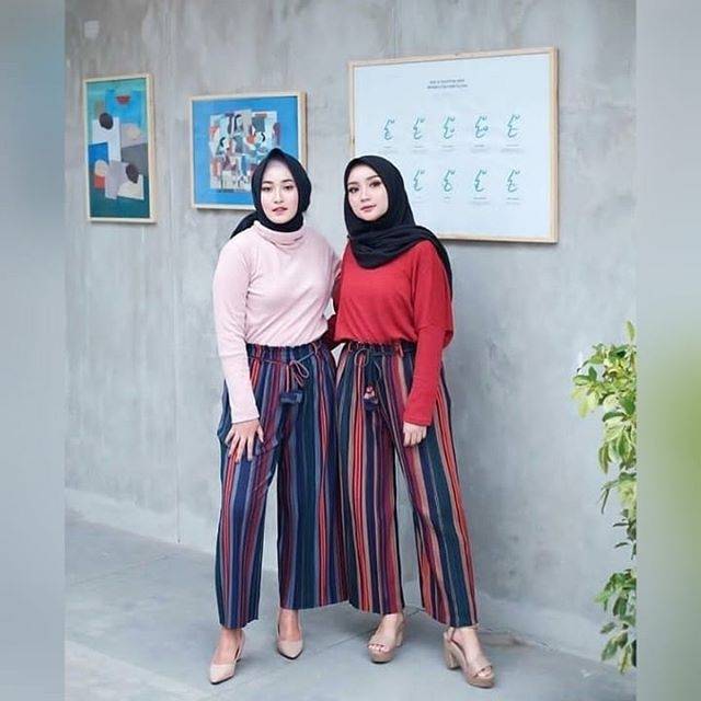 Celana Kulot Plisket Rimpel Premium Orange Cokelat Celana Kulot Plisket Rimpel Premium Orange Cokelat