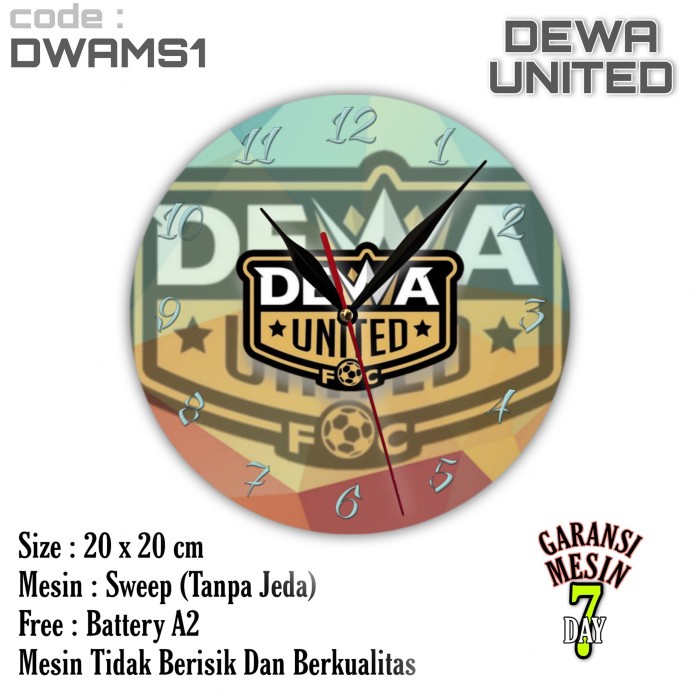 Jam Dinding DEWA UNITED Team Club Klub Sepak bola DEWA UNITED