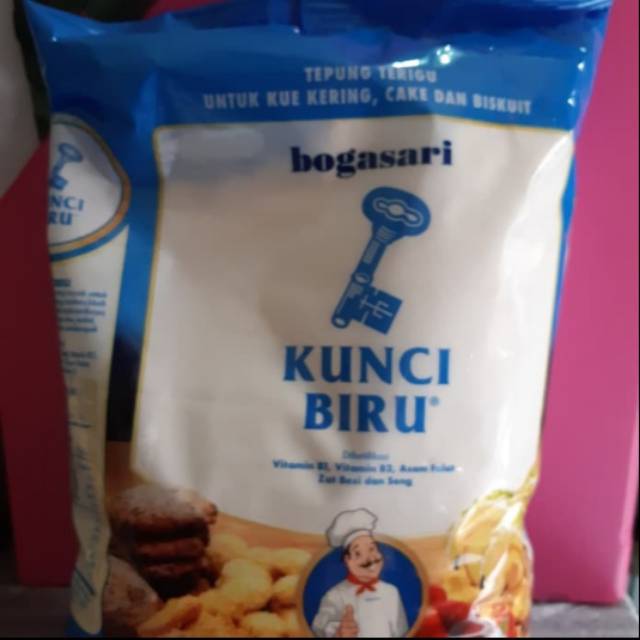 

Tepung kunci biru 1kg bogasari protein rendah