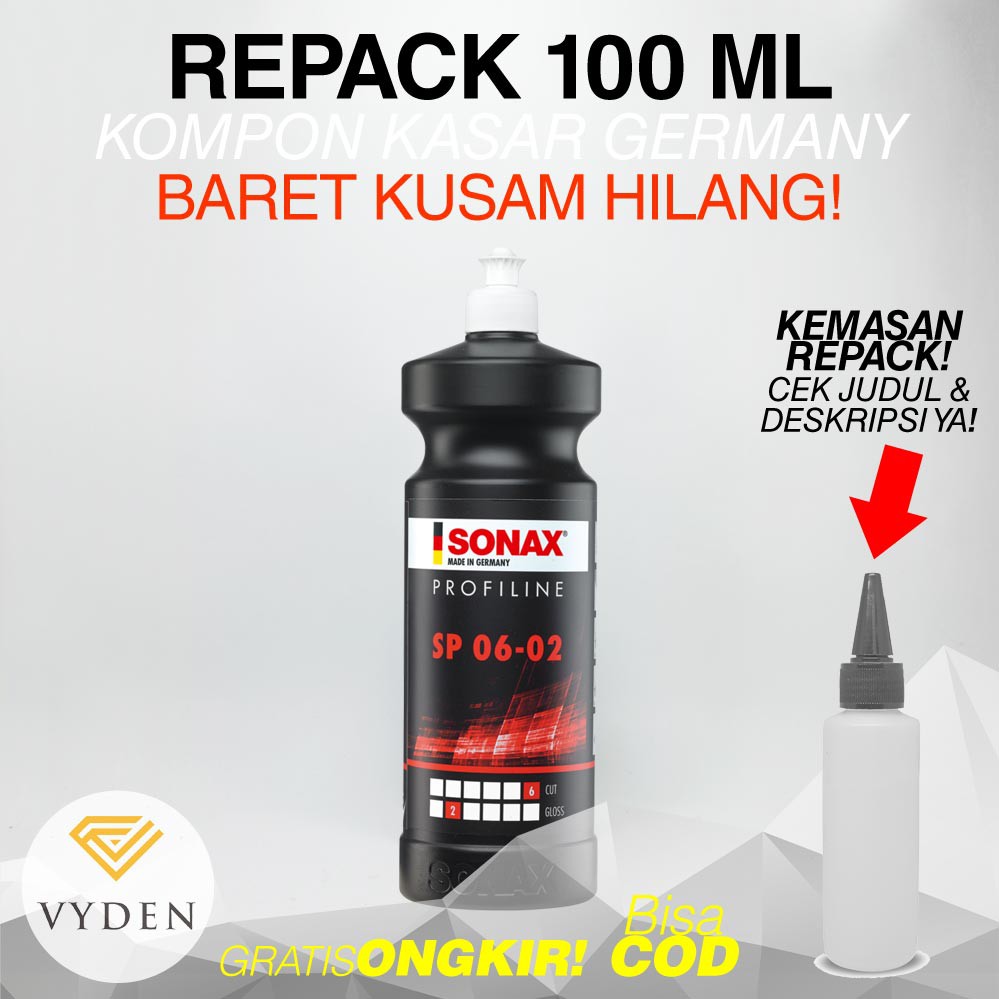 SONAX SP 06 02 100ml Repack Profiline Kompon Kasar Premium Harga MURAH