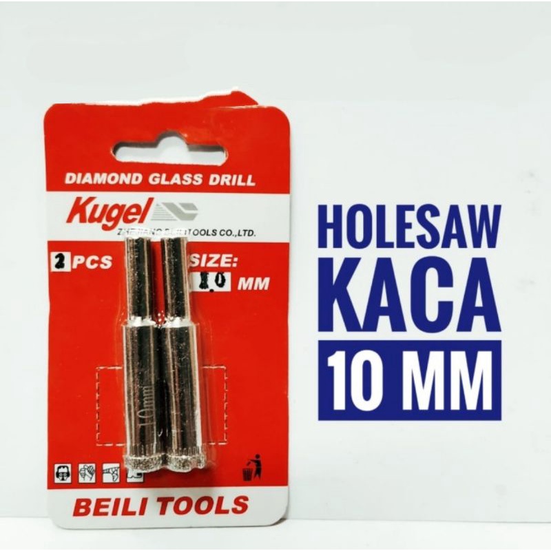 mata bor kaca 10 mm - holesaw kaca - pembolong kaca - diamond drill glass 10mm - mata bor kaca