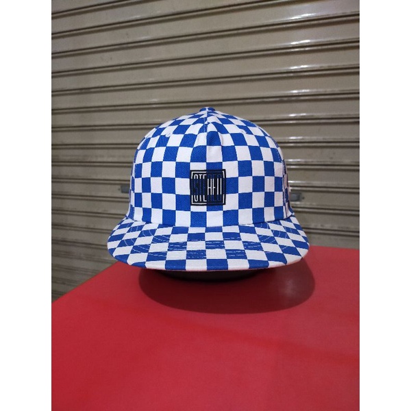 Topi Snapback Motif Catur Second