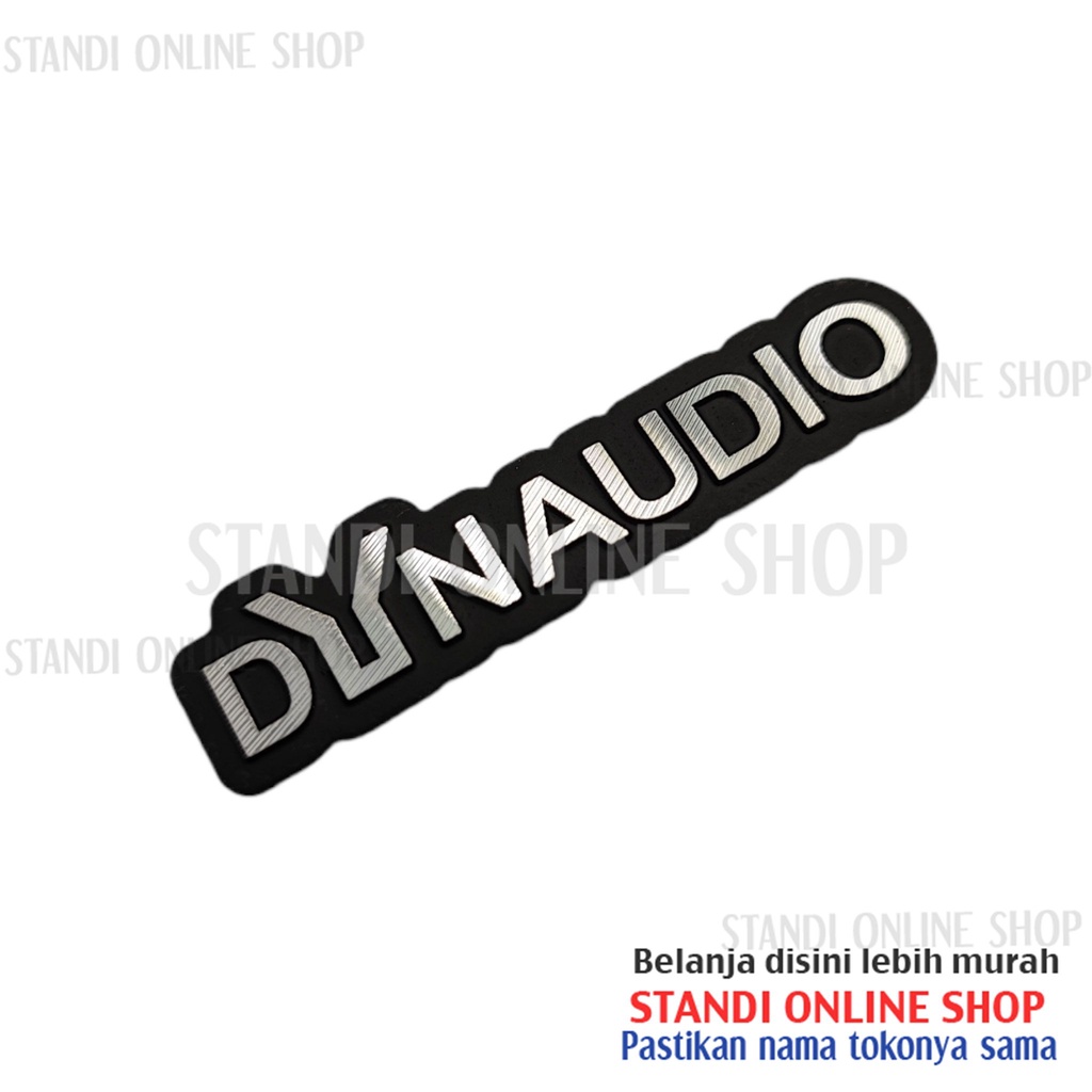 Emblem Aluminium Sticker Decals 3D Logo Dynaudio Audio Speaker