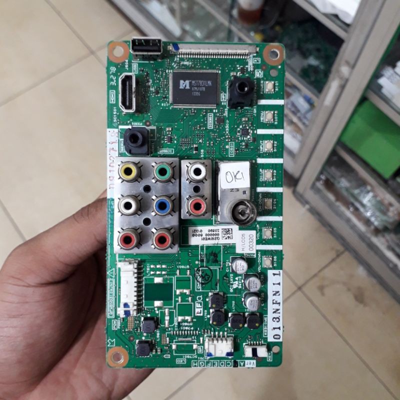 Mainboard tv led sharp 32LE150 kondisi bekas