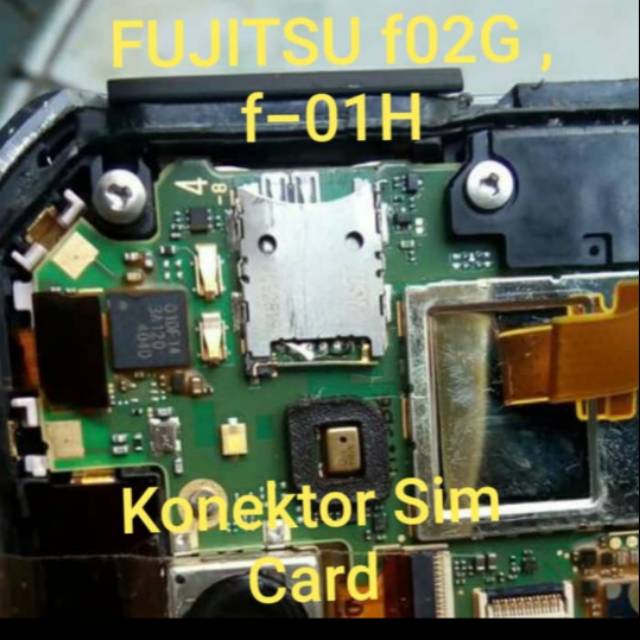 Konoktor simcard fujitsu f02g f01h simcard reader connector nano sim 1pcs