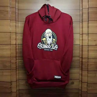 [Bayar Di Tempat] Jaket Sweater Hoodie Orang Tua Hijau Premium Quality Unisex