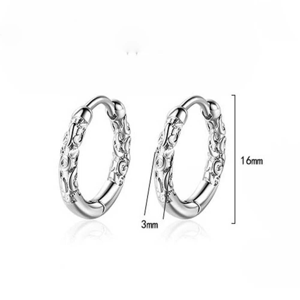 Anting Tusuk Motif NEEDWAY Geometri Hadiah Pesta Silver Untuk Perhiasan Fashion Pria