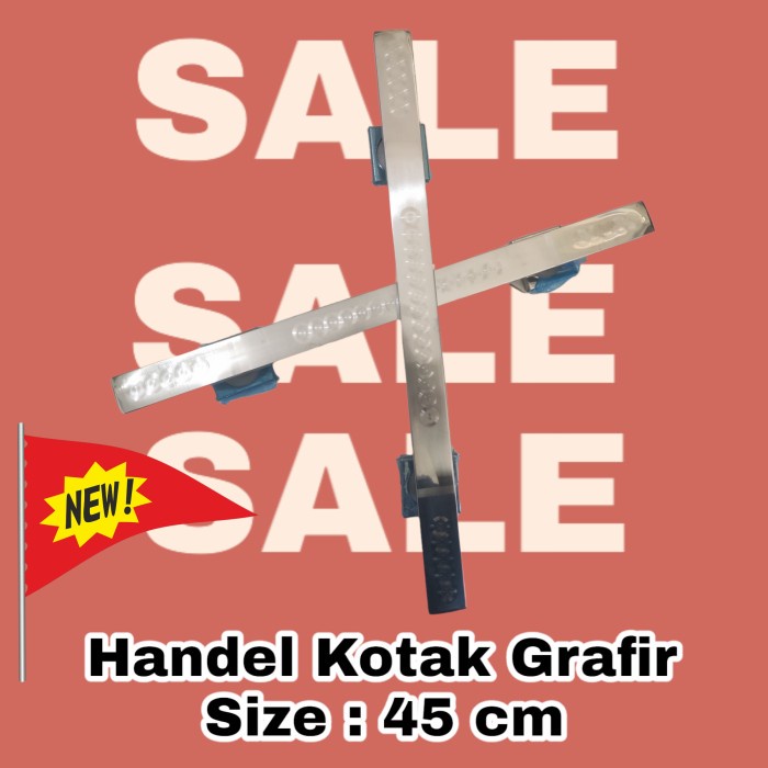 Handle Kotak Grafir 45 CM Handel Pintu Kupu Tarung Tarikan Pintu