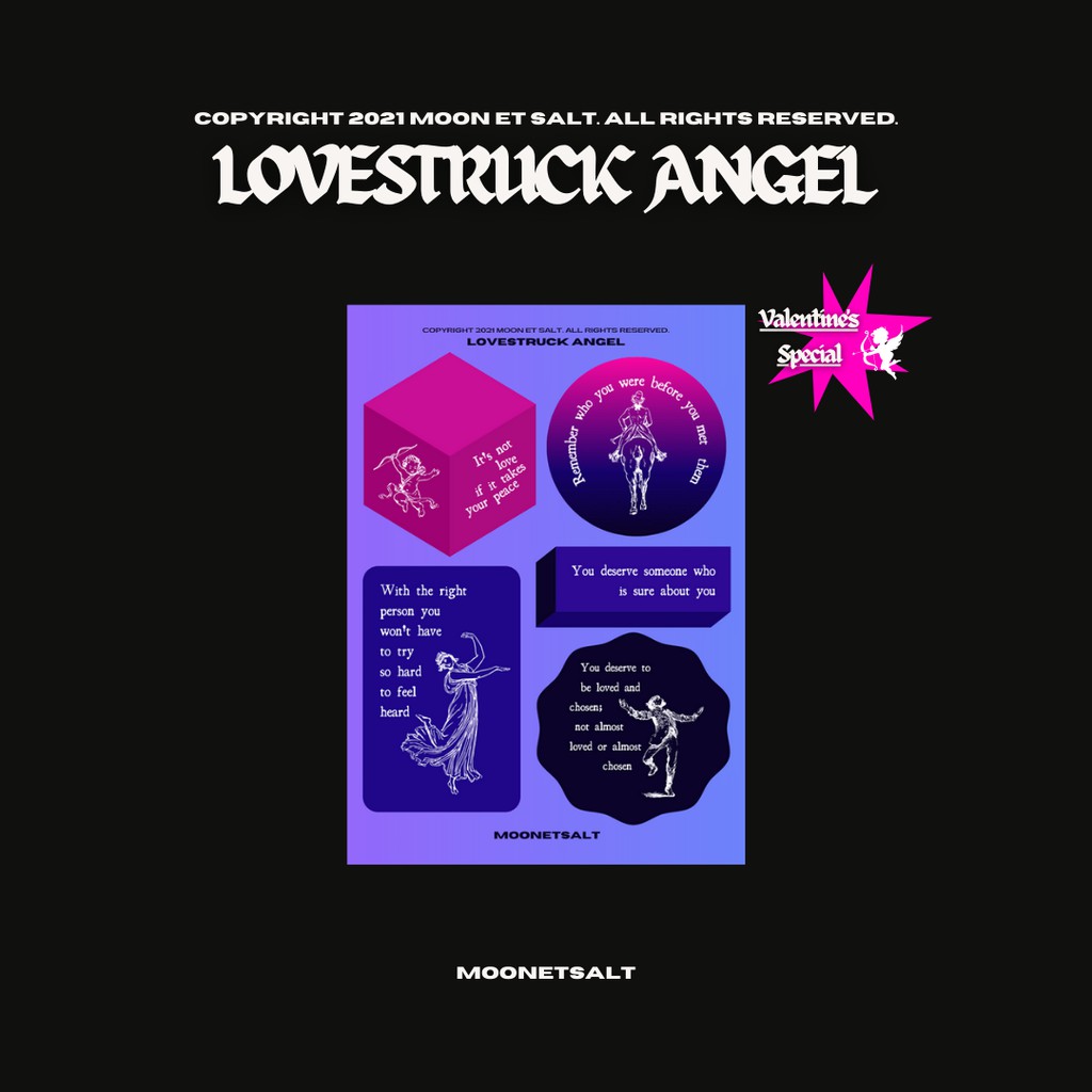 

MOON ET SALT | Lovestruck Angel Deco Sticker