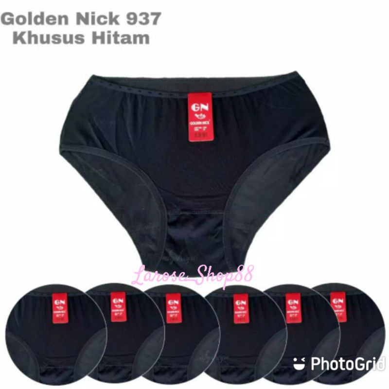 Cd Khusus Hitam Golden Nick 937 | Celana Dalam Wanita Khusus Hitam | Cd GN 937 Hitam