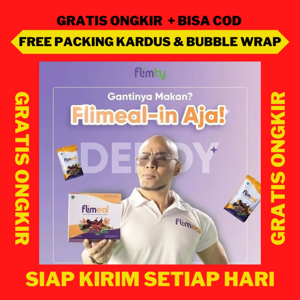 Flimeal Sachet Original, Flimeal Ecer, Flimeal by Flimty Sereal Coklat, Flimeal Coklat Vegan COD, Fl