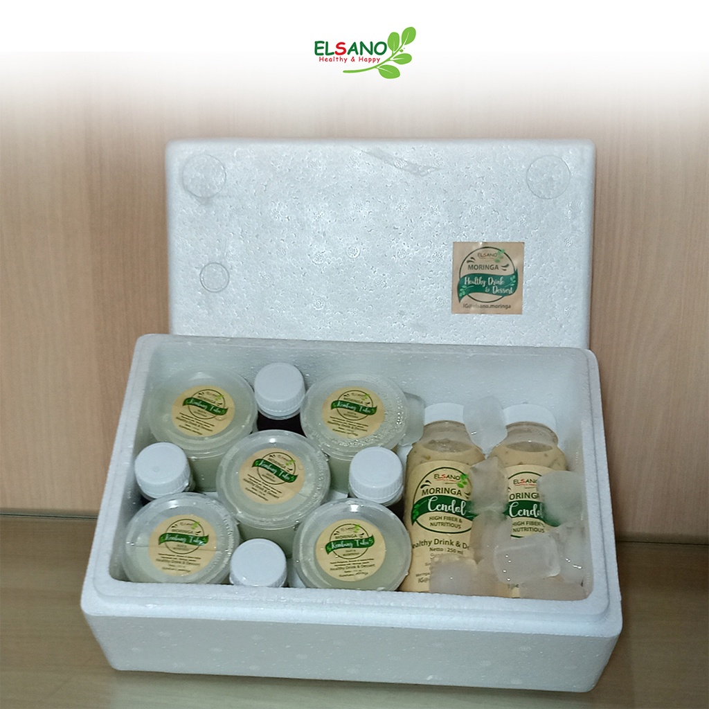 

Paket Sehat Kedelai I - Moringa Cendol 2 btl & 5 cup Moringa kembang tahu & 5 btl aren jahe merah