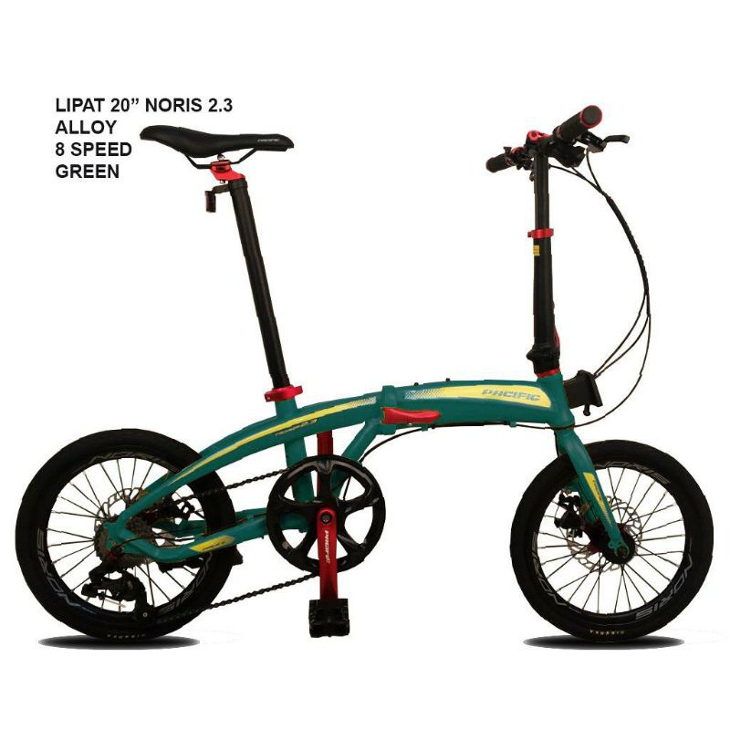 SEPEDA LIPAT PACIFIC NORIS 2.3 20INCH GREEN