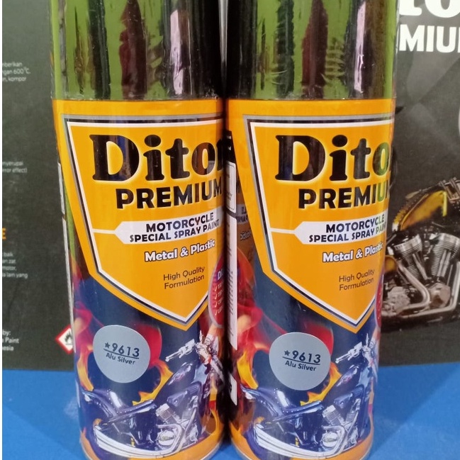 DITON Premium Velg Colours Pilok Pilox Cat Semprot 9613* ALU SILVER / Aluminium (400cc)