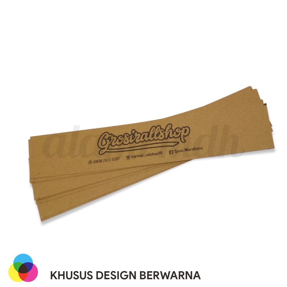 

Roll Label Custom Bahan Kraft (WARNA)