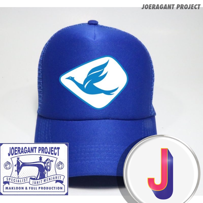 Topi Blue Bird Logo Taxi Trucker -JP