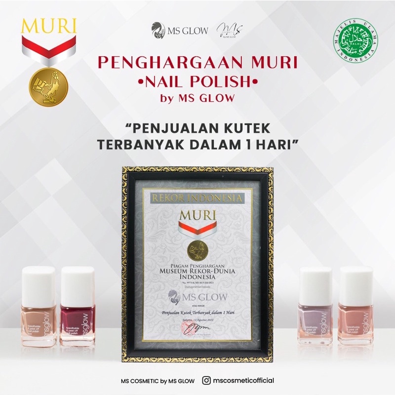 NAIL POLISH HALAL MS GLOW BEAUTY / KUTEK MS GLOW