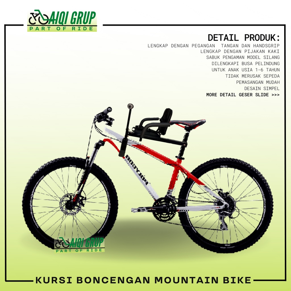 Boncengan sepeda anak boncengan sepedah anak goncengan sepeda anak depan seli lipat mtb exotic