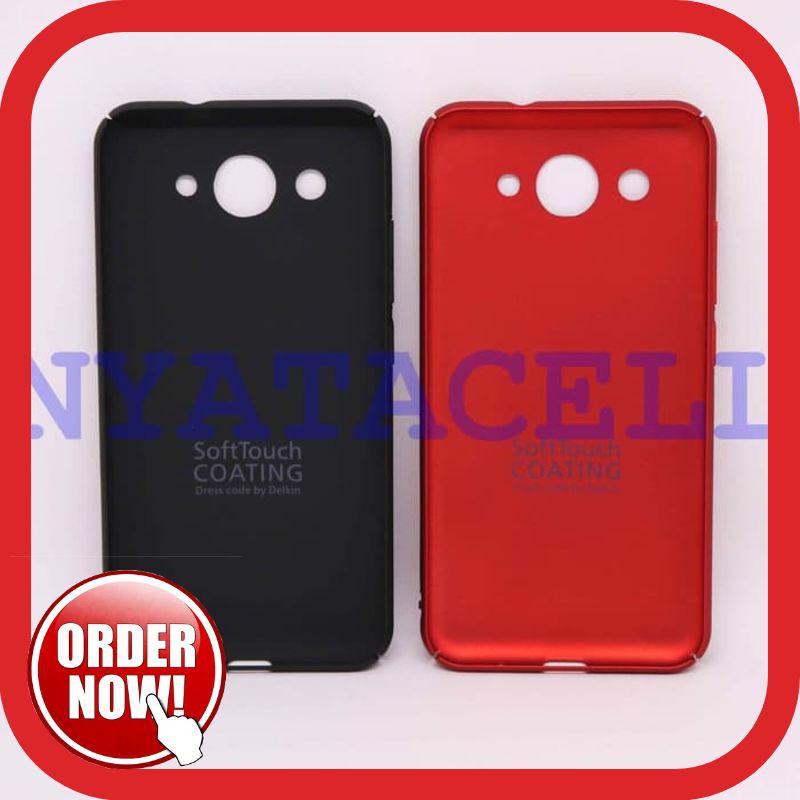 SALE Hard Case Baby Skin Huawei Y3 2017 Y3III Soft Touch Matte Dove Gea - Merah