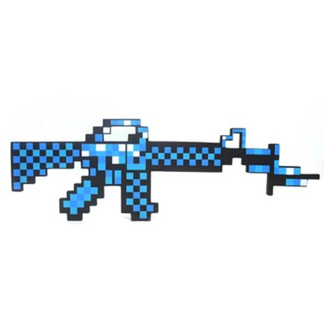 MOMBABY1 Machine Gun Minecraft atau Mainan Anak Minecraft