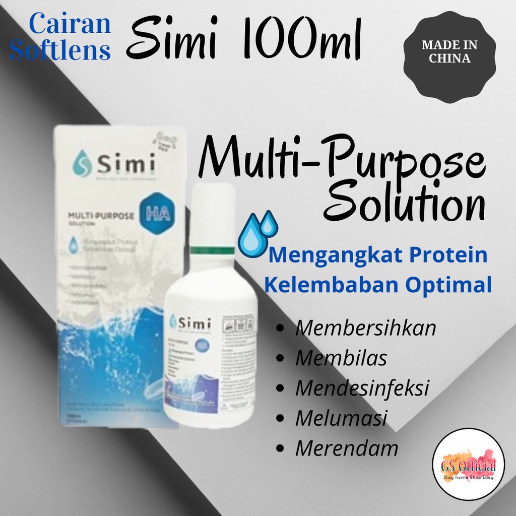 CAIRAN / PEMBERSIH / AIR CUCI SOFTLENS SIMI 100ml