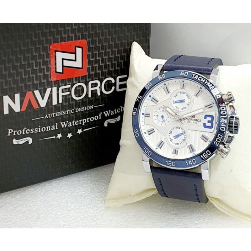 Jam Tangan Naviforce Pria Kulit Jam Tangan Keren New Edition