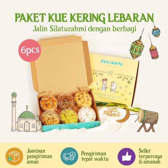 

Paket Kue Kering Lebaran/Hampers Delicute isi 6 Varian