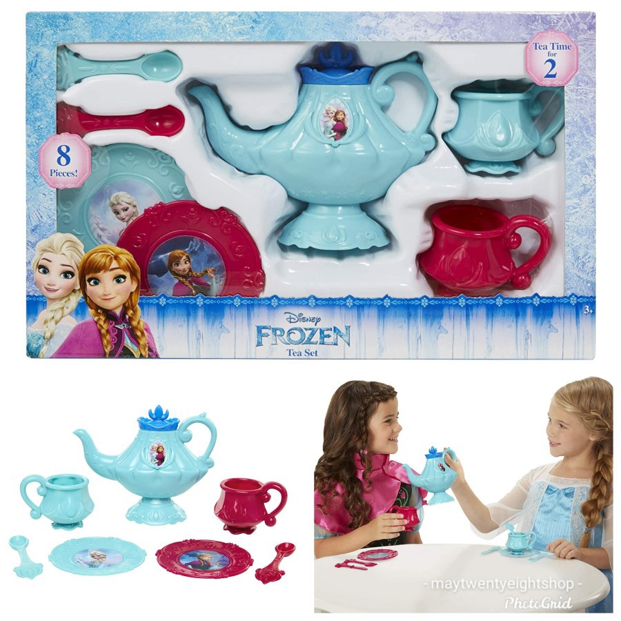 Mainan Anak Masak Masakan Disney Frozen Tea Set 8pcs Original - Frozen Anna Elsa Bella / Kado Anak