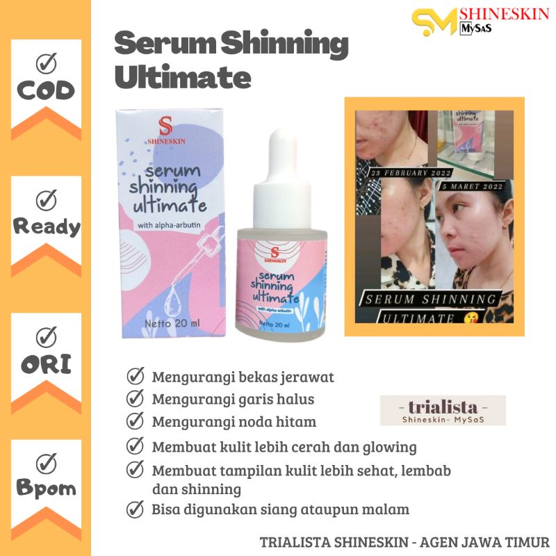 SERUM FLEK SHINESKIN | SERUM BEKAS JERAWAT | SERUM SHINESKIN | SERUM SHINNING ULTIMATE SHINESKIN