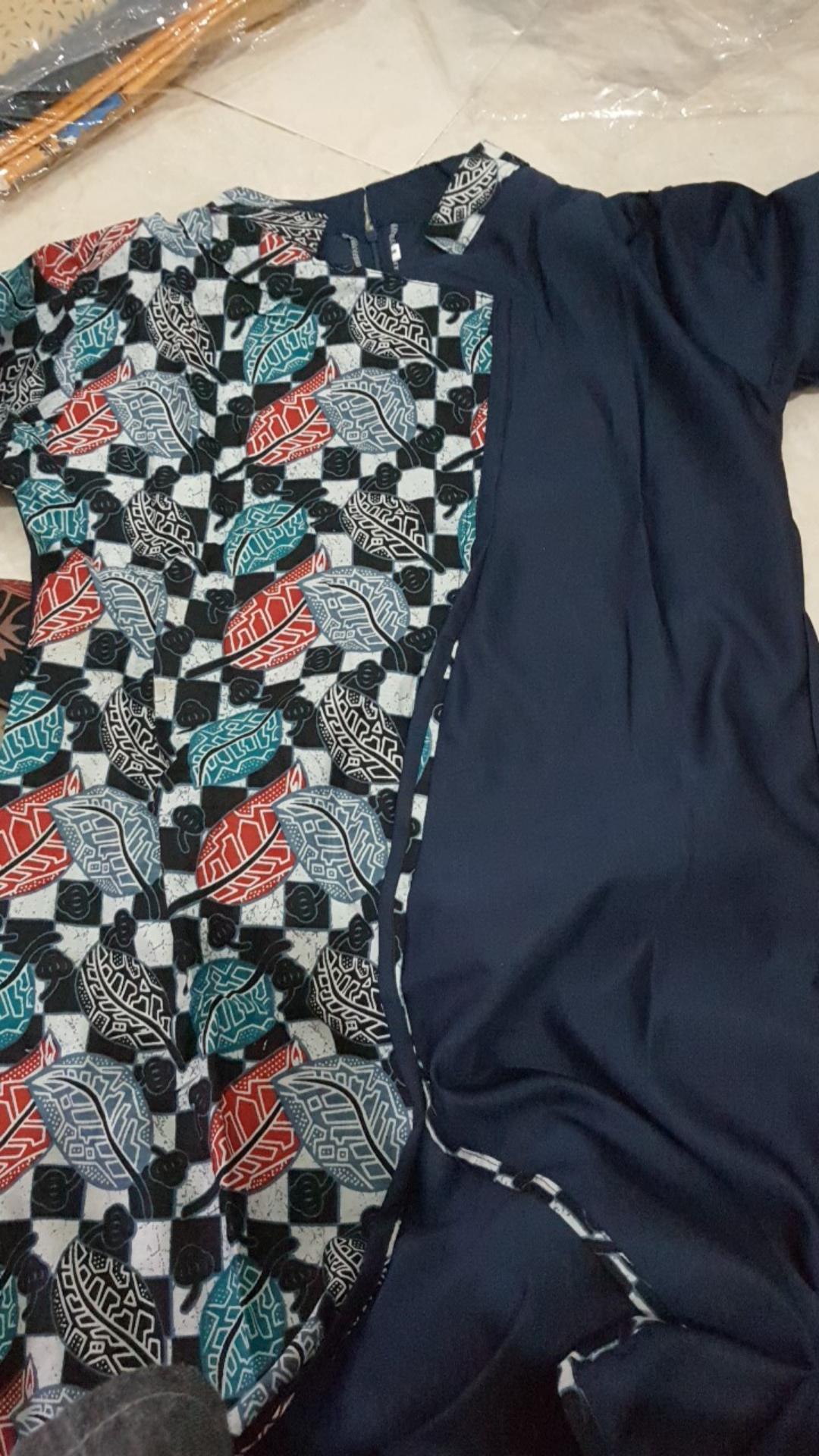 Baju Batik Wanita Modern Tunik Batik Modern Batik Kombinasi Kerja