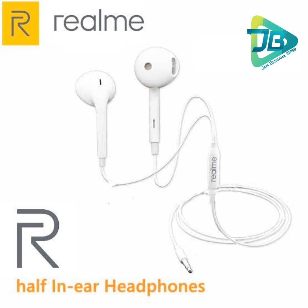 R15 Headset headsfree earphone Hf ORIGINAL REALME 2 3 5 6 7 pro C1 c2 c3 c11 c15 c12 c17 c20 C21y JACK 3.5MM JB5096