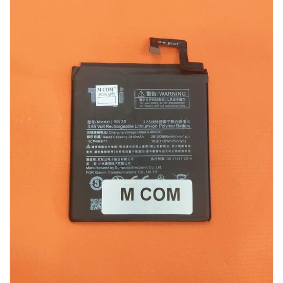 Battery Batre Baterai Double Power Mcom Xiaomi Mi5c Mi 5C BN20 BN-20 BN 20