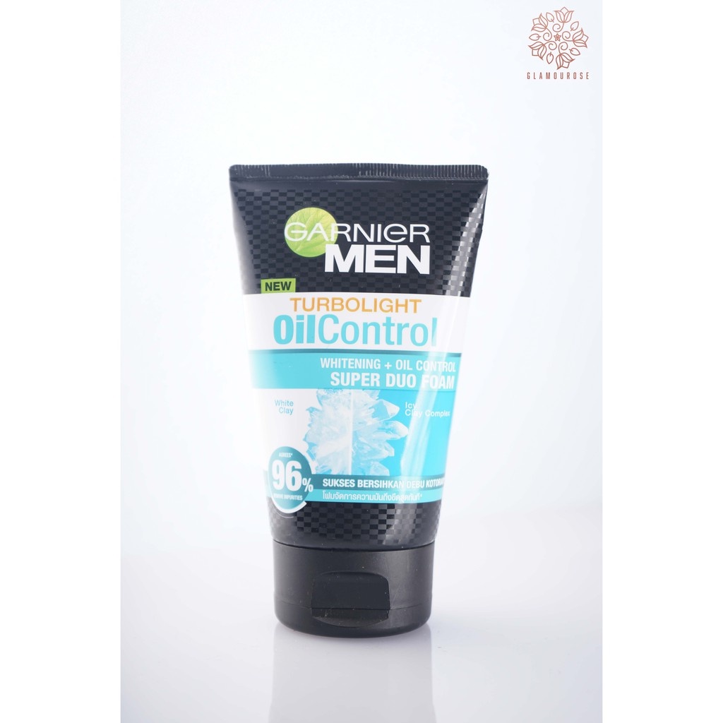 ❤️Glamouroseshop❤️ Garnier Men Turbolight Oil Control Super Duo Foam 100 ml