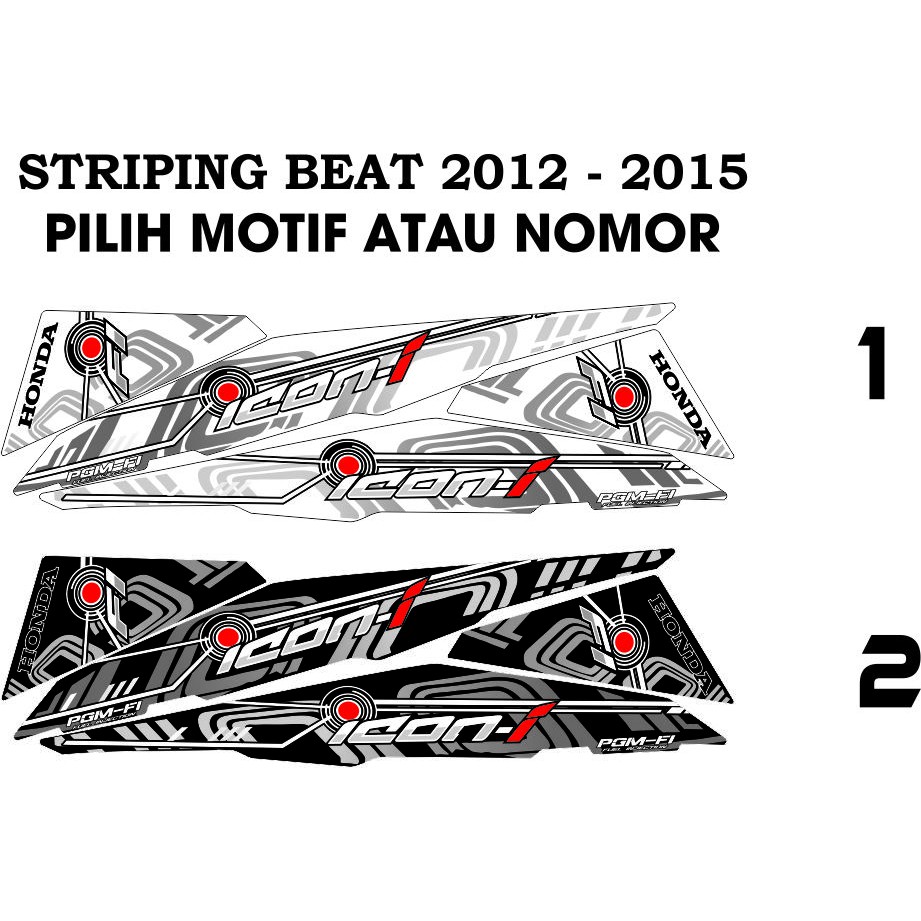 VARIASI BEAT FI STRIPING HONDA BEAT FI 2012-2015 BEAT FI THAILOOK VARIASI STRIPING ICON