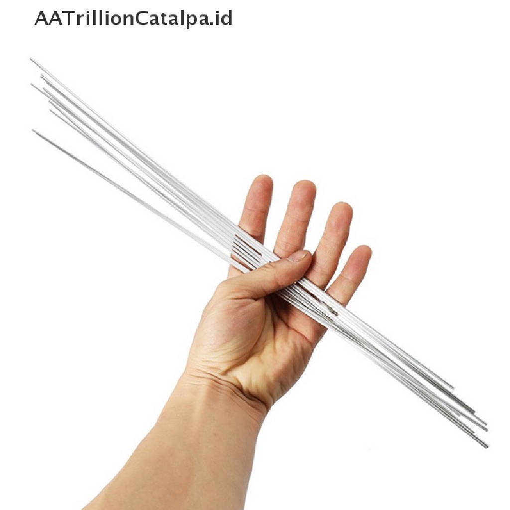 Aatrillioncatalpa 20PCs Batang Kawat Las Bahan Aluminum Flux Untuk Solder