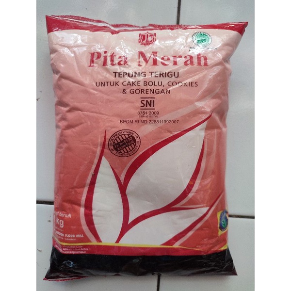 

Tepung Terigu Pita Merah 1kg