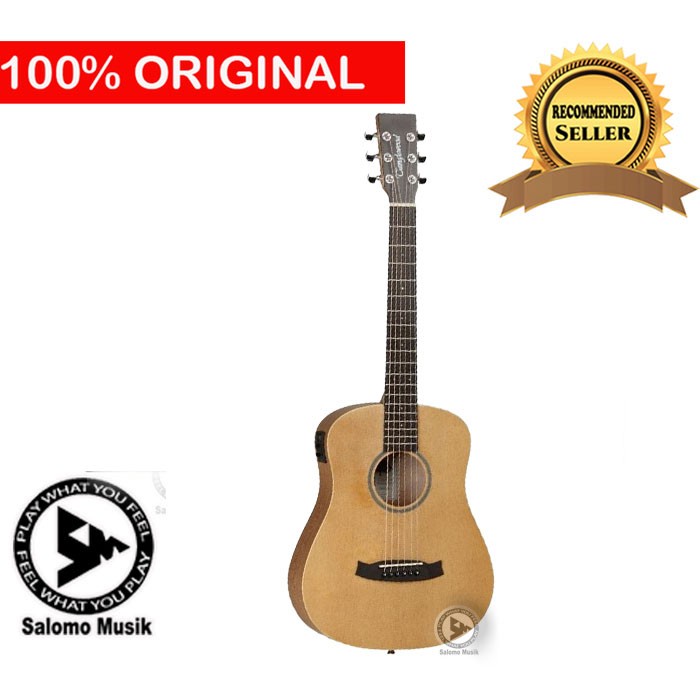 Gitar Akustik Elektrik Travel 3/4 Tanglewood TW2 TSE With Bag