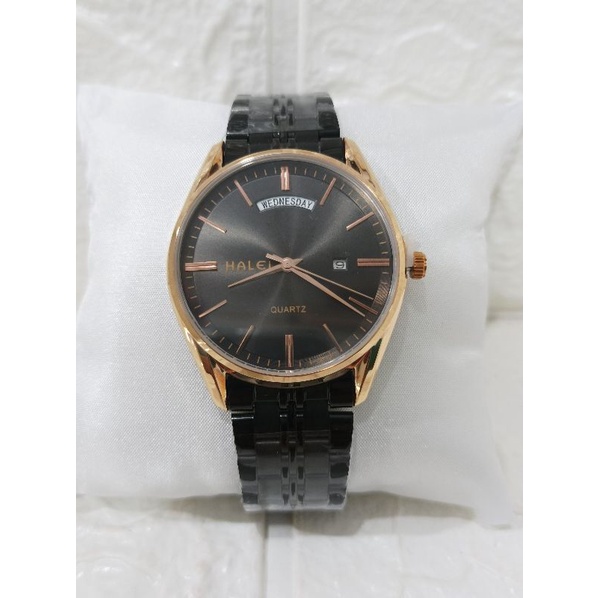 HALEI 582-M/JAM TANGAN PRIA RANTAI STAINLESS STELL WATER RESISTAINT
