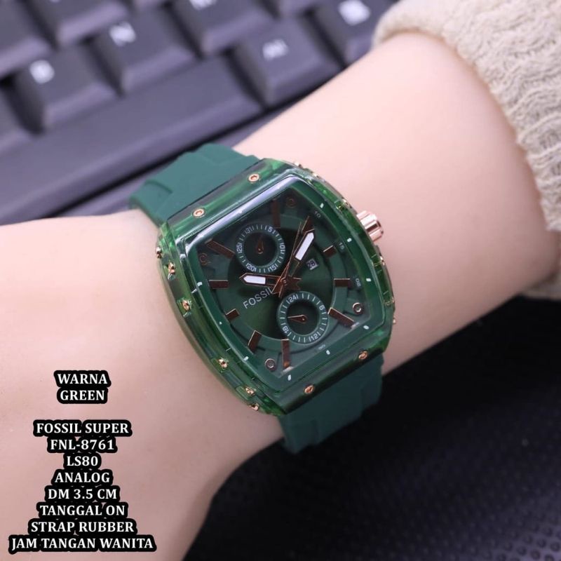 Jam Tangan F0ssil Rubber Jam Tangan Terlaris Pria Wanita Hot Seller