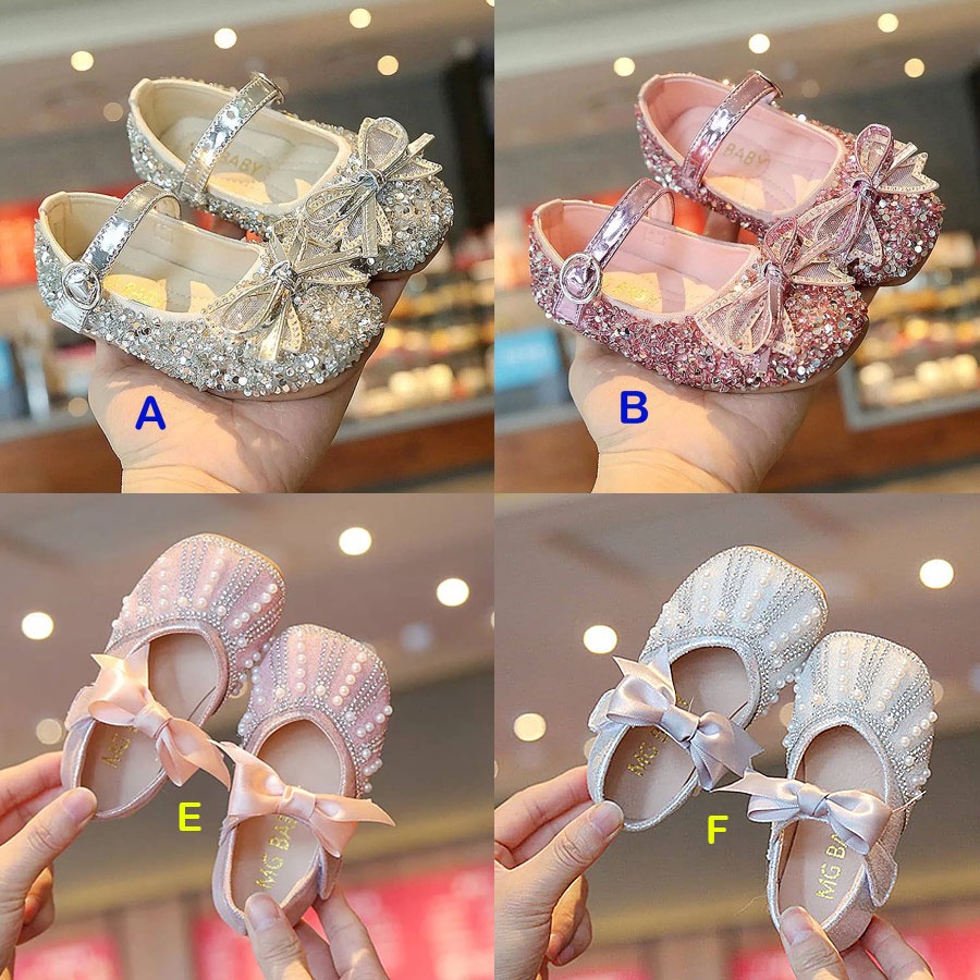 Sepatu Anak Perempuan BlinkBlink Rhinestone Ribbon