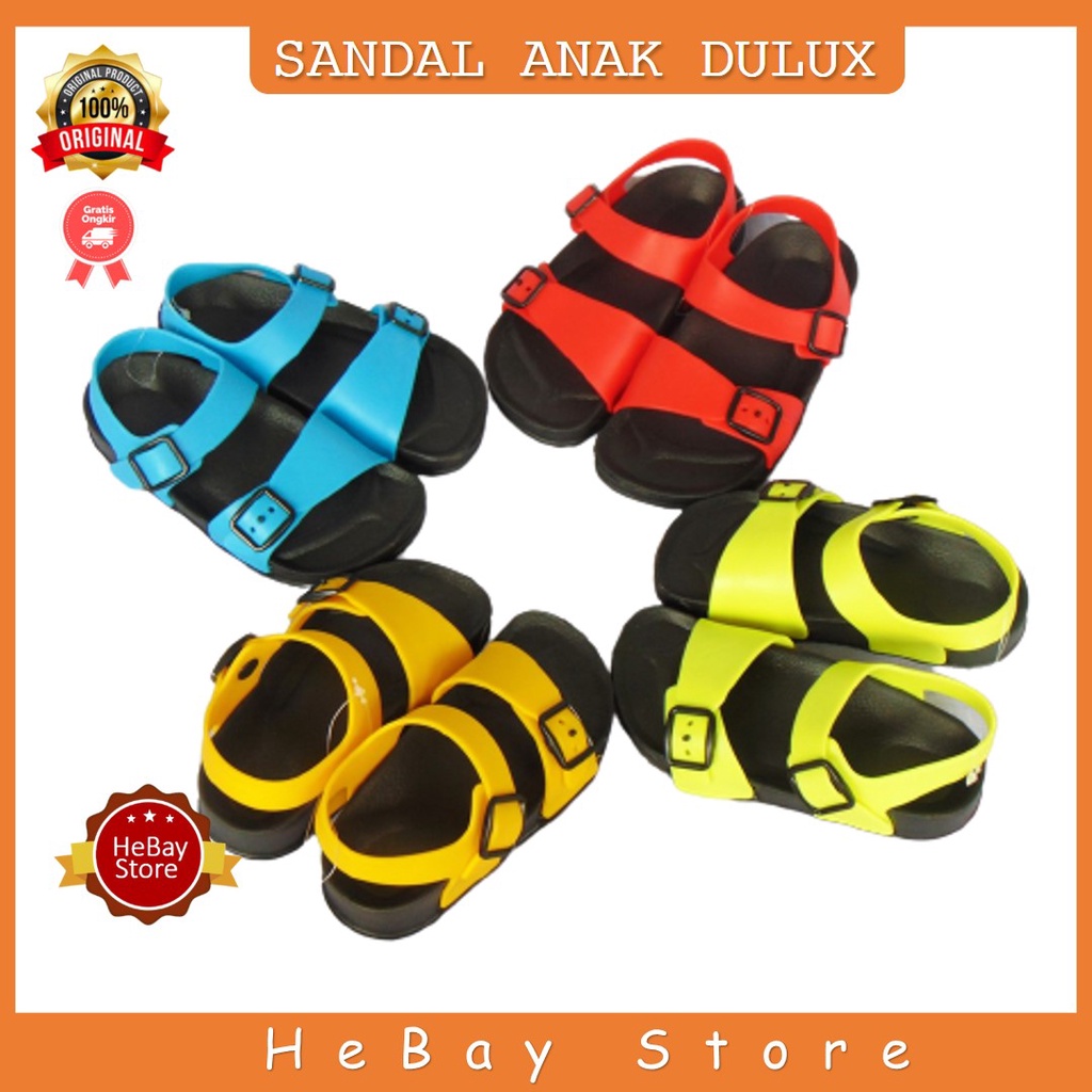 Sandal Gunung Anak Tali Belakang Sandal Dulux Anak Size 24-29 Sandal Jelly Karet Anak Laki-Laki
