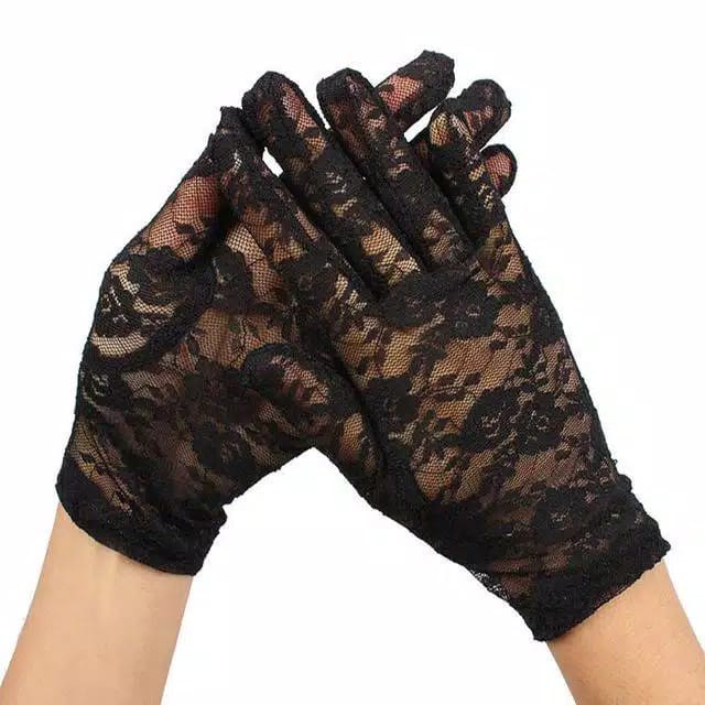 (STP-02) Sarung tangan pengantin bahan lace (STP-02) IMPORT  BRIDAL WEDDING GLOVES IMPORT