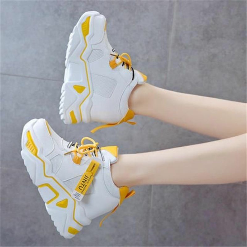 NJ Shoes [ COD ] Sepatu Sneaker Wanita Jintu Korea Terlaris Murah