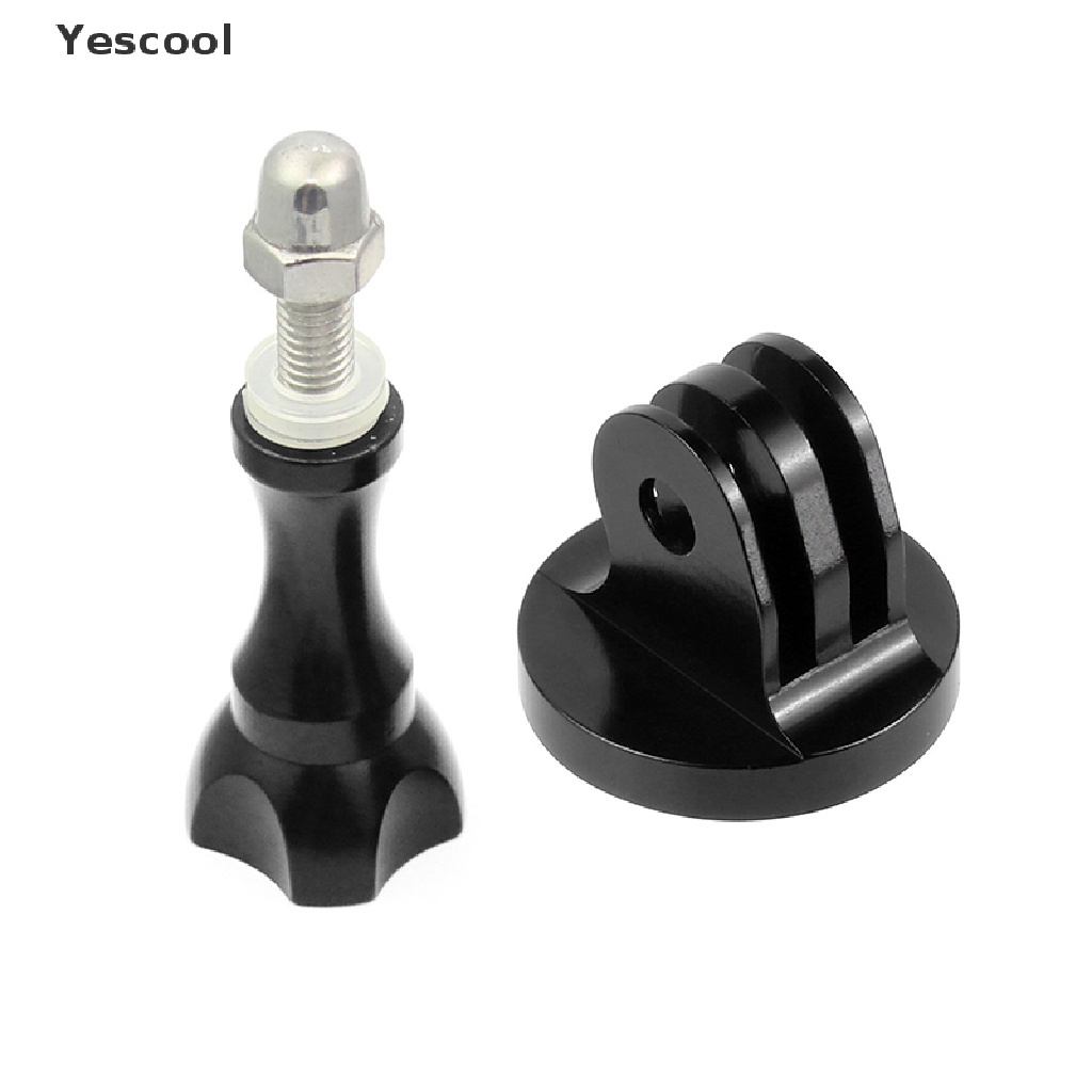 Yescool For Gopro Tripod Mount Adapter 1/4 Thread Adapter CNC Aluminium Alloy .